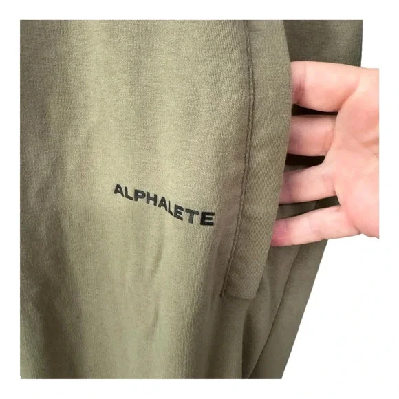 Alphalete Essential Core Olive Green Tapered Leg Jogger Pants. NWOT Men Medium - Picture 5 of 10